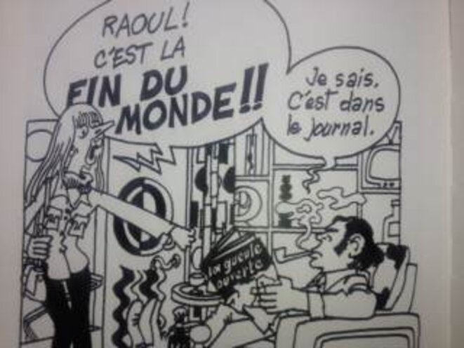 Charlie Hebdo, 23 octobre 1972, in "Fournier, précurseur de l'écologie", les cahiers dessinés. Charlie Hebdo, 23 octobre 1972, in "Fournier, précurseur de l'écologie", les cahiers dessinés.